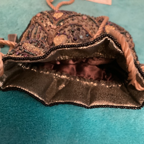 JESSICA McCLINTON FABRIC BEADED PURSE - Picture 7 of 7